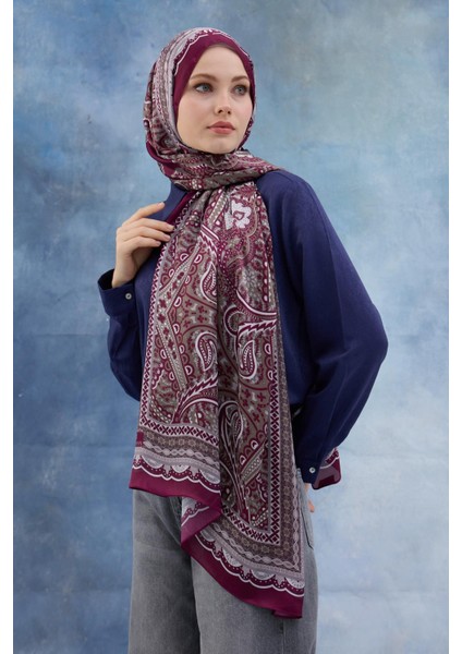 Vişne Hint Vual Şal - 5005-10 fiyatları