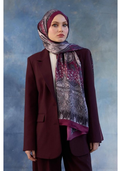 Vişne Çürüğü Hint Vual Şal - 5002-06