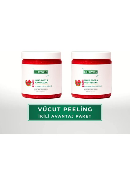 EL, AYAK VE VÜCUT PEELING AVANTAJ İKİLİ PAKET