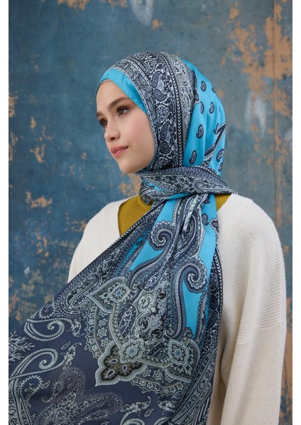 Mavi Hint Vual Şal - 5008-01 fiyatları