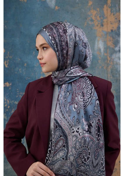 Gri Hint Vual Şal - 5007-11 fiyatları