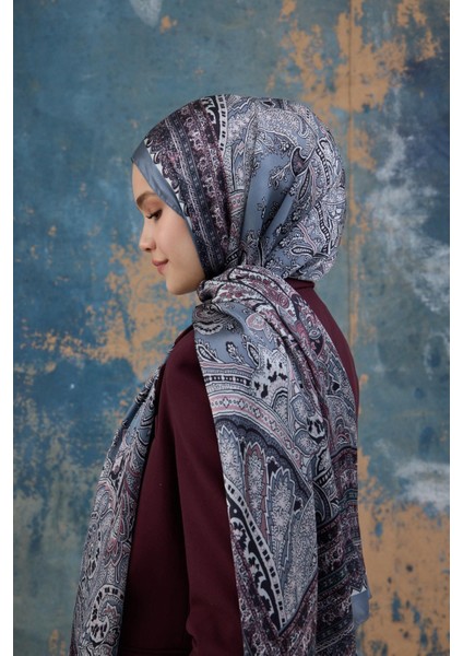 Gri Hint Vual Şal - 5007-11 fırsatları