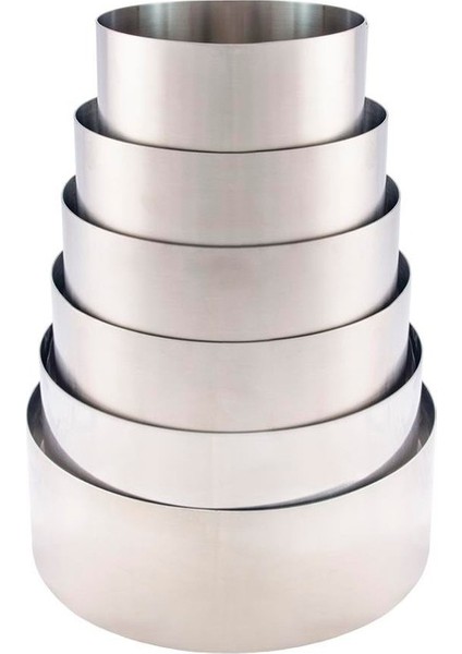 Yuvarlak Pasta Çemberi Seti (Yükseklik 10 Cm) fırsatları