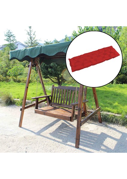 Bank Minderi Salıncak Minderi Şezlong Mobilyası Patio Iç Koltuk Kırmızı 120X50CM (Yurt Dışından) modelleri