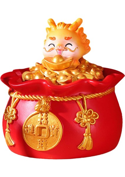 Heykeli 2024 Şği Hediyesi Para Bankası Masaüstü 9.5CMX9.5CMX10.5CM Hayvanlı (Yurt Dışından) fırsatları