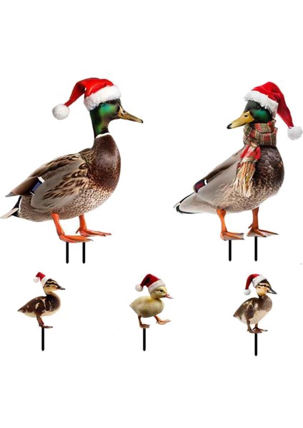 5x Noel Ö Heykelleri Kazıkları Dekoratif Figürler, Gerçekçi A (Yurt Dışından) indirimleri