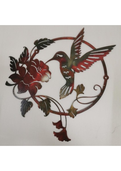Metal Açı Iç Dekor Kardinal Kuş Heykeli Asılı 31.5X32X0.8CM (Yurt Dışından) indirimleri
