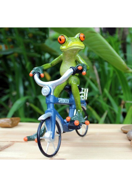 Heykelcik Reçine Kurbağa Heykeli Model Dekoratif (Yurt Dışından) modelleri