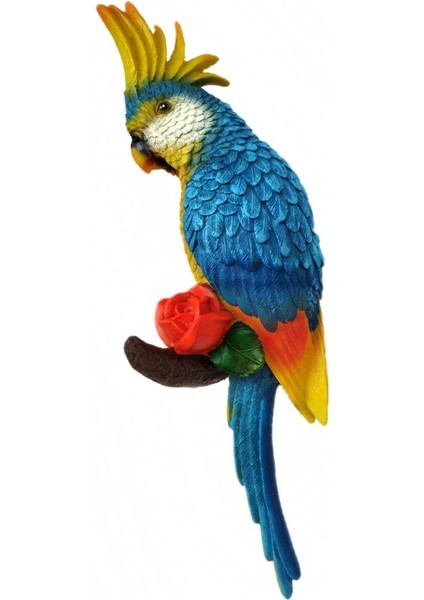 Reçine Papağş Heykelcik Heykel Süsleme Patio Askı Kancası Mavi (Yurt Dışından) modelleri