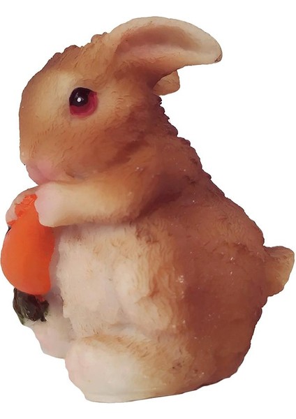 Heykelcik Heykeli Pasta Üstü Mini Tavşan Heykeli, Havuç Yiyor A-Havuç Yiyor (Yurt Dışından) fiyatları