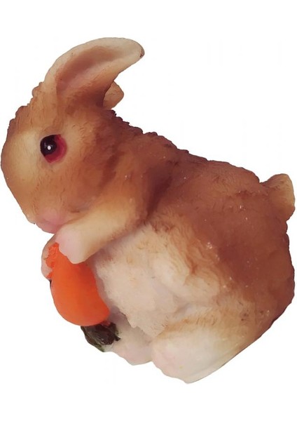 Heykelcik Heykeli Pasta Üstü Mini Tavşan Heykeli, Havuç Yiyor A-Havuç Yiyor (Yurt Dışından) indirimleri