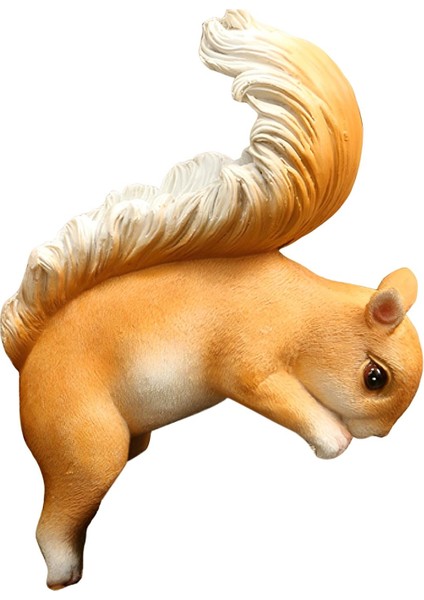 Reçine Figürinler El I Soyut El I Sincap Süsü Ağaçta Yatmak Için (Yurt Dışından)