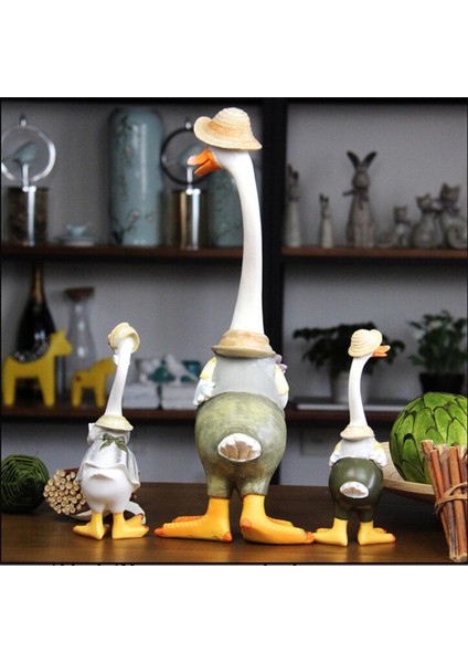 El Sanatları Ördek Heykeli Ayakta Reçine Heykeli Ev (Yurt Dışından) modelleri