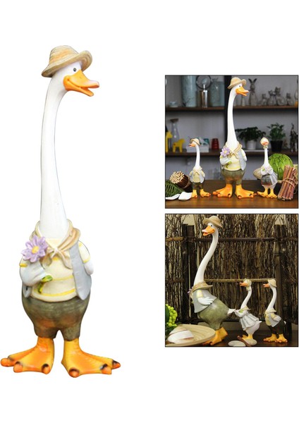 El Sanatları Ördek Heykeli Ayakta Reçine Heykeli Ev (Yurt Dışından) fırsatları