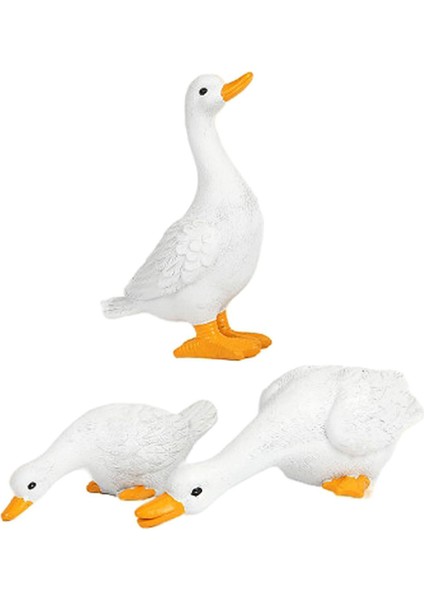 3 Reçine Ördek Figürleri I Ördek Heykeli Açı Heykeli (Yurt Dışından) fırsatları