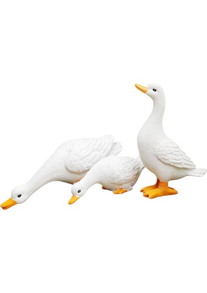 3 Reçine Ördek Figürleri I Ördek Heykeli Açı Heykeli (Yurt Dışından) indirimleri