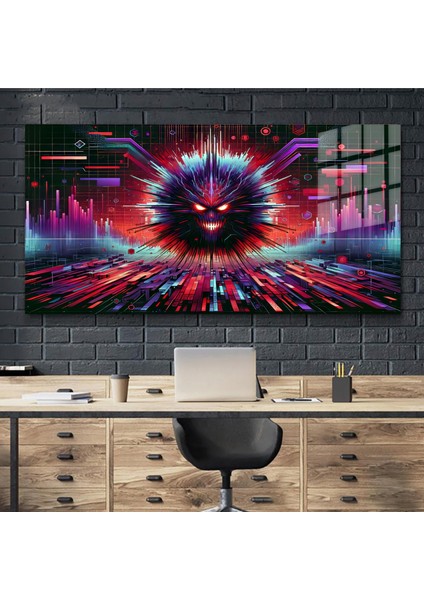 Premium Glasses ^#sanatsal Yapayzeka, Creative Art, Pop Art Temalı Cam Tablo 169 modelleri