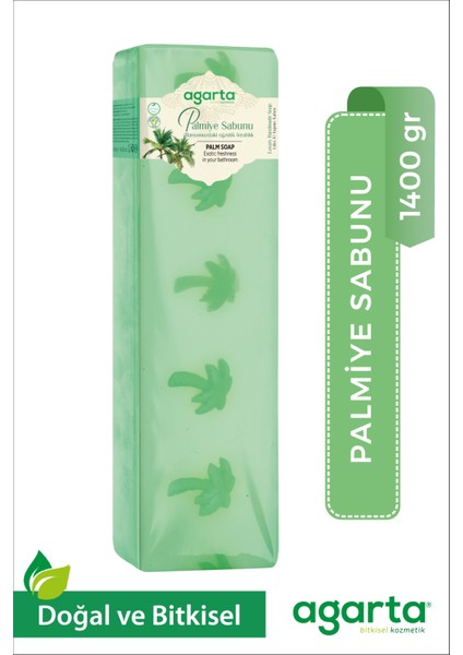 Doğal 1400 Gr El Yapımı Palmiye Sabun Blok