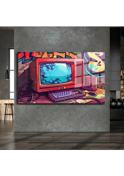 Premium Glasses ^#sanatsal Yapayzeka, Creative Art, Pop Art Temalı Cam Tablo 146