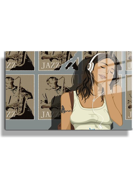 Premium Glasses ^#sanatsal Yapayzeka, Creative Art, Pop Art Temalı Cam Tablo 252