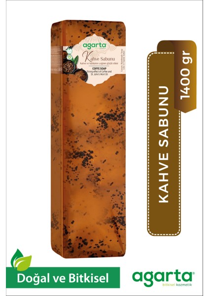 Doğal 1400 Gr El Yapımı Kahve Blok Sabunu