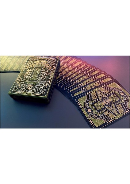 Card Experiment Densho Green Premium Oyun Kağıdı Limited Edition Koleksiyonluk Iskambil Kartları modelleri