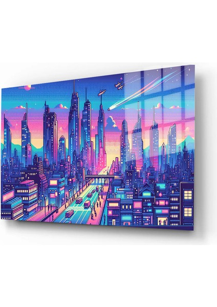 Premium Glasses ^#sanatsal Yapayzeka, Creative Art, Pop Art Temalı Cam Tablo 14 fiyatları