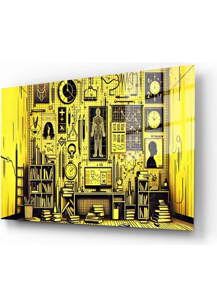 Premium Glasses ^#sanatsal Yapayzeka, Creative Art, Pop Art Temalı Cam Tablo 70 fiyatları