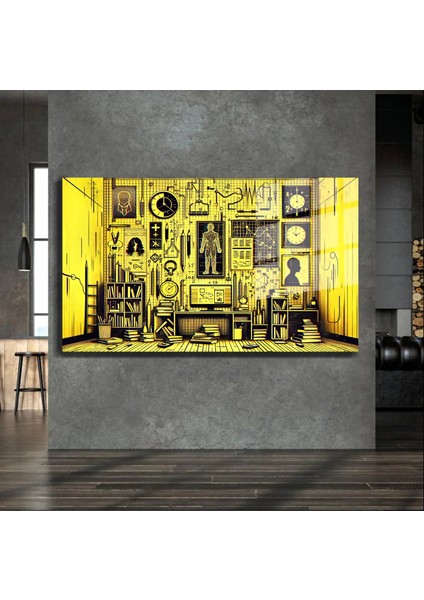 Premium Glasses ^#sanatsal Yapayzeka, Creative Art, Pop Art Temalı Cam Tablo 70 indirimleri