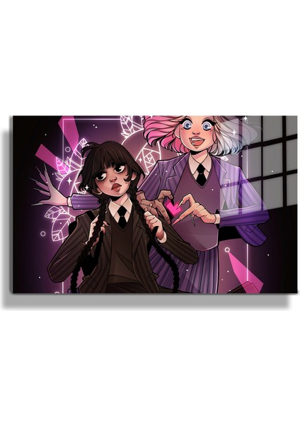 Premium Glasses ^#sanatsal Yapayzeka, Creative Art, Pop Art Temalı Cam Tablo 160