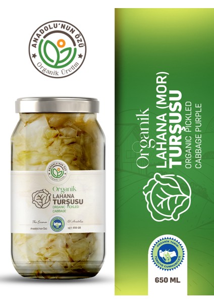 Organik Lahana Turşusu ''460gr''