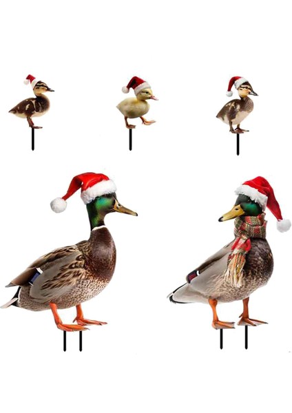 5 Noel Ö Heykelleri Kazıkları Dekoratif Figürler Gerçekçi A (Yurt Dışından) fırsatları