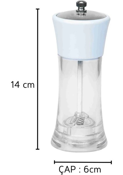 2'li Set Tuz ve Biber Değirmeni Seramik Elegant