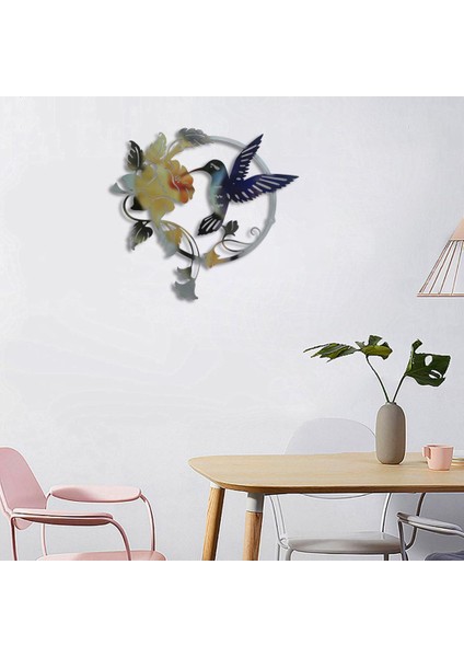 Kardinal Heykel Süsleri Açık I Metal Kuş Heykel Sundurma Mavi Sarı 31.5X32X0.8CM (Yurt Dışından) fiyatları