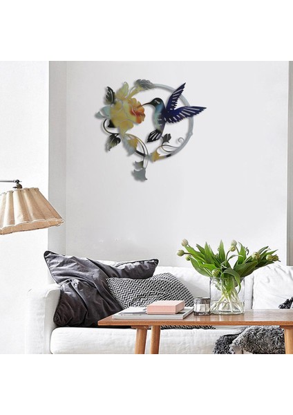 Kardinal Heykel Süsleri Açık I Metal Kuş Heykel Sundurma Mavi Sarı 31.5X32X0.8CM (Yurt Dışından) fırsatları