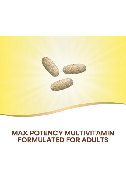 Nature's Way Alive! Max3 Potency Adult Complete Multivitamin, Ultra Potency B-Vitamins To Support Energy Metabolism*, With Methylated B12 And Folate, 180 Tablets