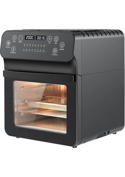 Maxfry 15L Akıllı Yağsız Fritöz Kızartma, Fırınlama, Kurutucu Bir Arada, Programlanabilir Airfryer