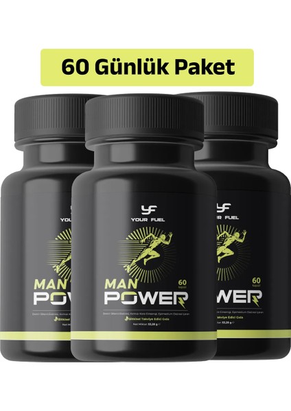 Man Power 60 Kapsül X 3 Kutu (60 Gün Kullanım)