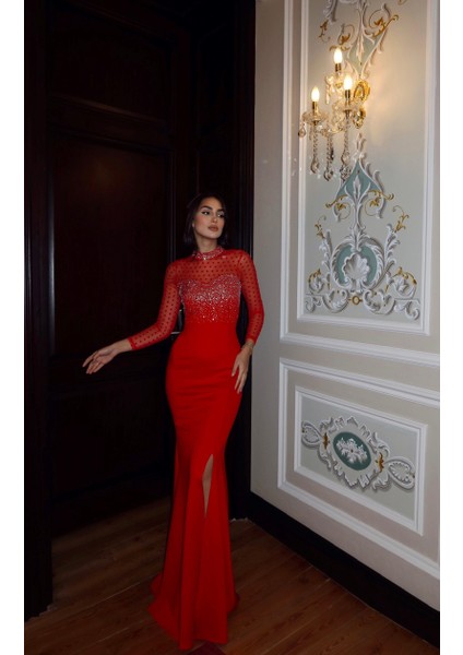 Asra Tül Detay Işıltılı Abiye 583080 fiyatları