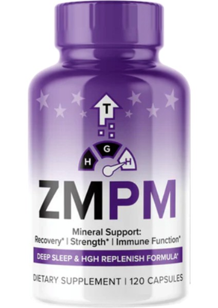 Zmpm - Hgh Replenishment Deep Sleep Mineral Support 120 Capsul.made In Usa