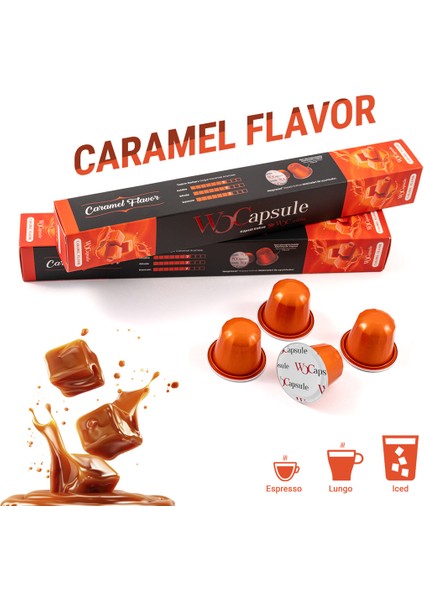 Wocapsule Caramel Nespresso Uyumlu Kapsül Kahve 10'lu Kutu