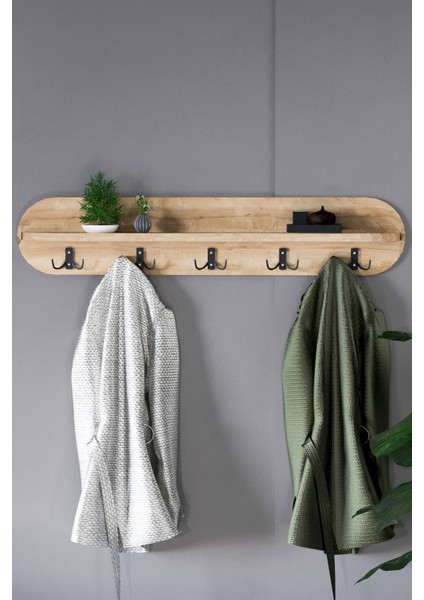 Duvar Elbise Askılığı 90 cm Safir Meşe