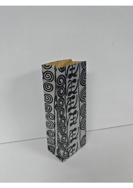 Renkli Desenli Kese Kağıdı Hediye Poşeti 8 x 20 x 5 cm 10 Adet Ç016