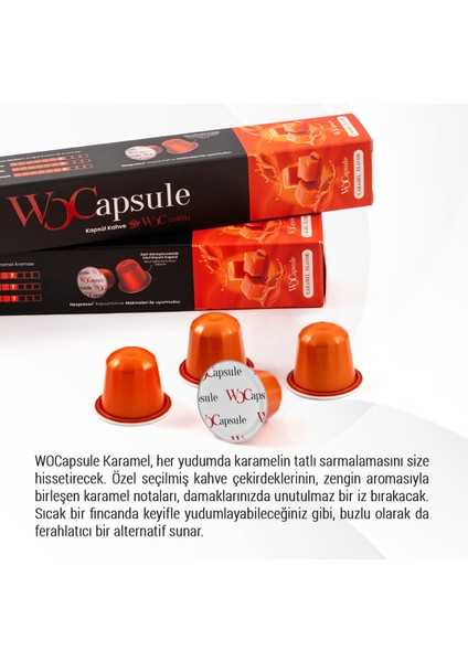 Wocapsule Caramel Nespresso Uyumlu Kapsül Kahve 10'lu Kutu