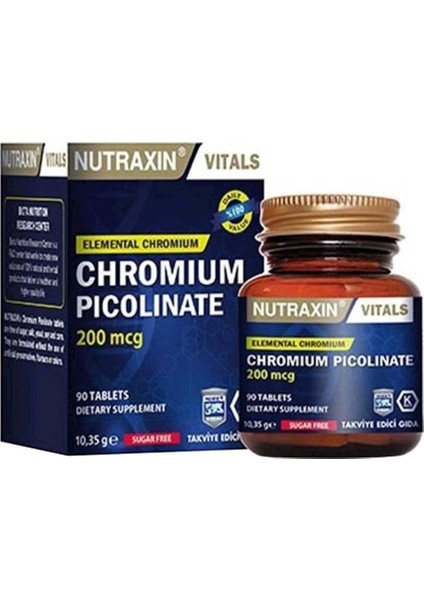 Chromium Picolinate Takviye Edici Gıda 90 Kapsül