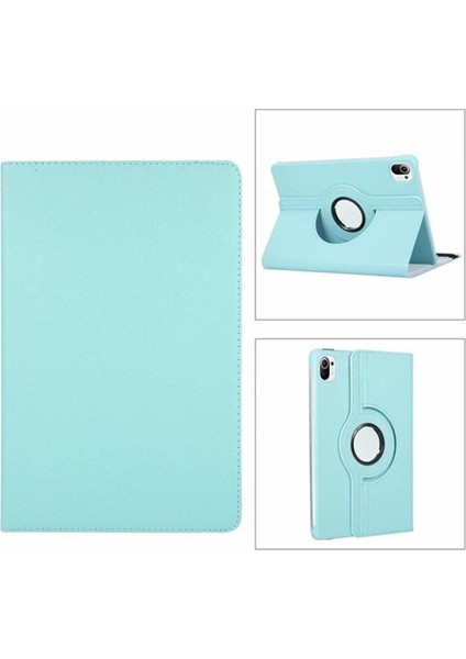 Huawei Matepad Air 11.5'' Kılıf 360°DÖNEBILEN Deri Leather New Style Cover Case Mavi