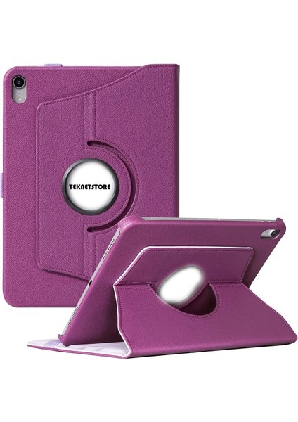 Huawei Matepad Air 11.5'' Kılıf 360°DÖNEBILEN Deri Leather New Style Cover Case Mor