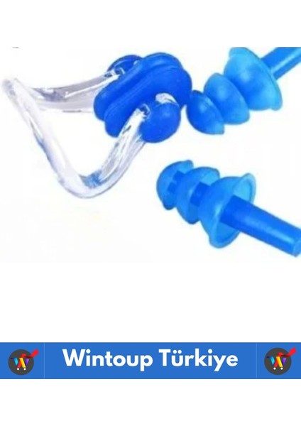 Premium Silikon Su Geçirmez Gürültü Önleyici Deniz Havuz Kulak Burun Tıkayıcı Set 2 Adet fırsatları