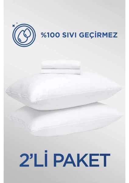 Flaplı 2 Adet Micro Sıvı Geçirmez Yastık Alezi