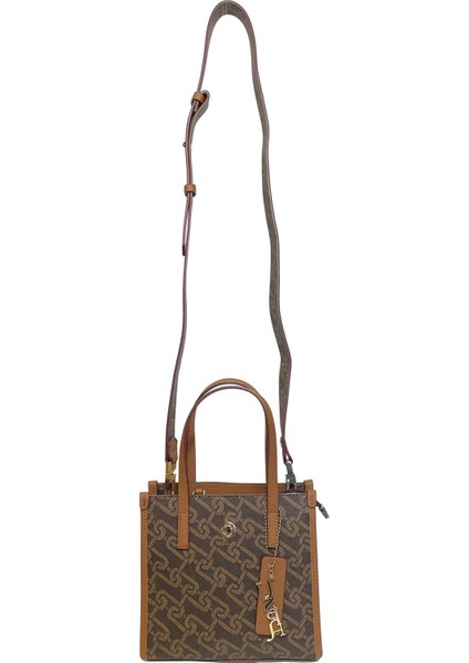 Çapraz Askılı Kadın Çanta Kahve Us24116